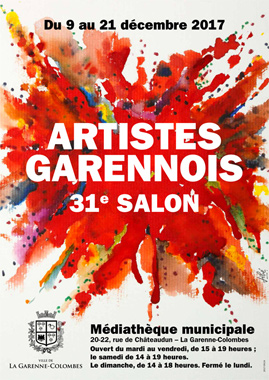 31e salon des artistes garennois |Du 9 au 21 dcembre 2017 Mdiathque municipale