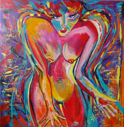 AMAZONE
peinture acrylique sur toilea