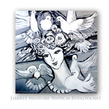 peinture-liberte-rydlova-noir-blanc